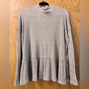 Maurices Ribbed Knit Peplum Tunic